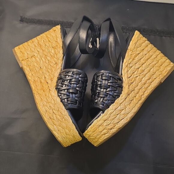 BRAND NEW MARC FISHER WOMEN's GODINA ESPADRILLE SQUARE TOE WEDGE SANDAL G1 - Picture 12 of 15